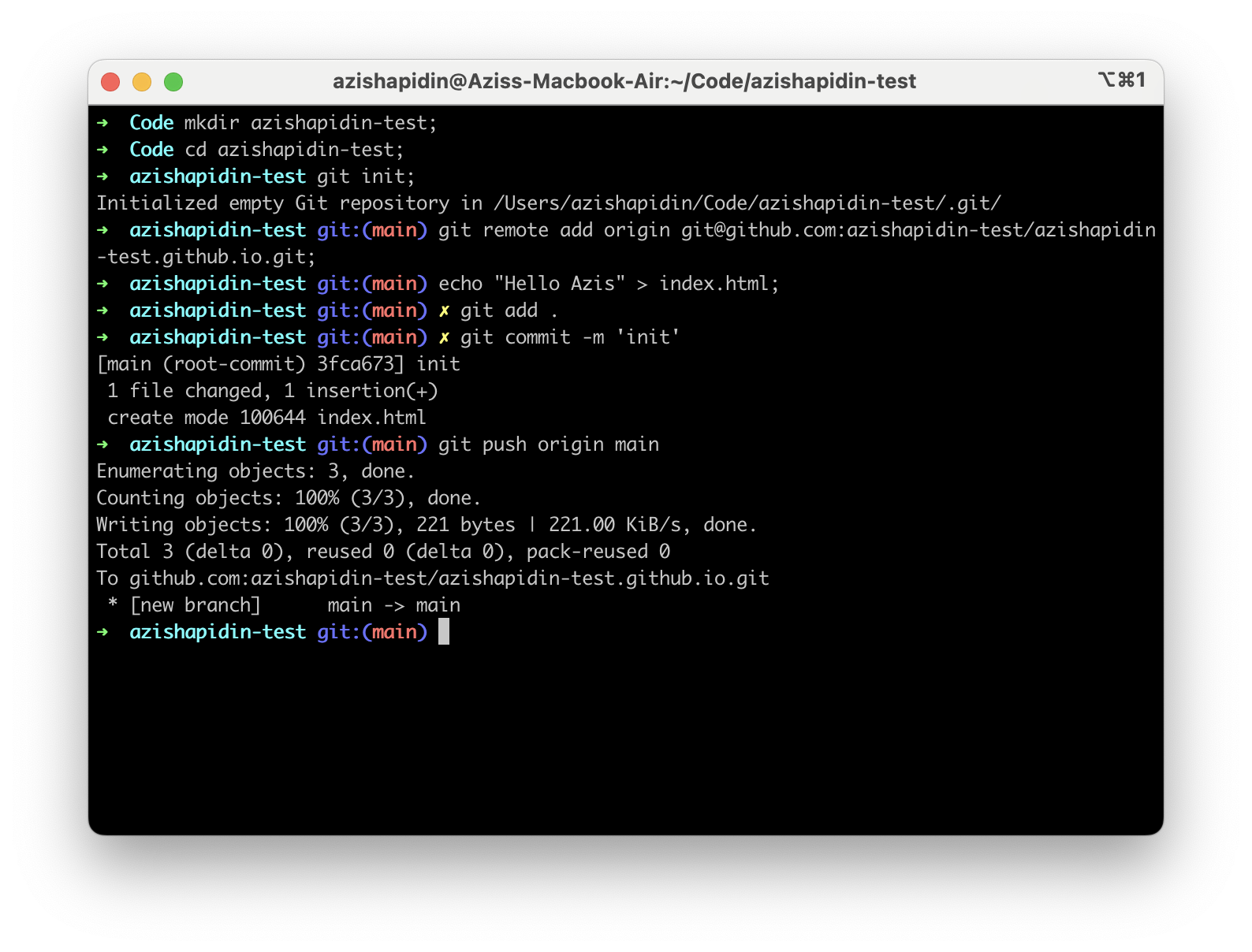 Deploy Static Website To GitHub Pages Azis Hapidin
